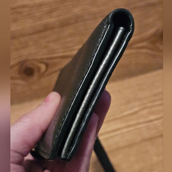 Coach Pebbled Leather Wallet Grey - Picture 9 of 10